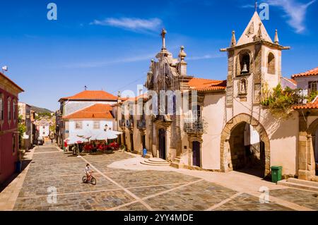 São João da Pesqueira, Portugal, 29. August 2015: Ein Tag in São João da Pesqueira: Tradition trifft Ruhe Stockfoto