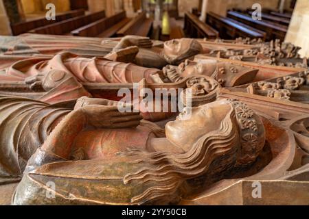 Sarkophag des Heiligen Severus in der Severikirche in Erfurt, Thüringen, Deutschland | Sarkophag des Heiligen Severus in der Severikirche in Erfurt Stockfoto