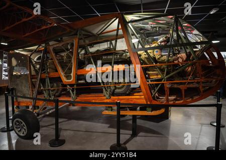Segelflugzeug, D-Day Experience Museum, Carentan, Normandie, Frankreich Stockfoto