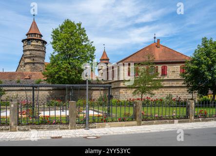 LICHTENAU, DEUTSCHLAND - 18. JUNI: Die historische Festung Lichtenau in Lichtenau am 18. Juni 2024. Stockfoto