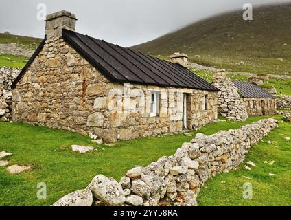 Verlassene Häuser auf St. Kilda #28 Stockfoto