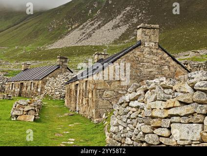 Verlassene Häuser auf St. Kilda #26 Stockfoto