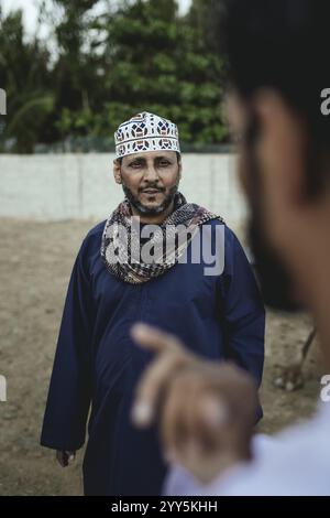 Kamelzüchter sagte Shafari, Dhofar, Oman, Asien Stockfoto