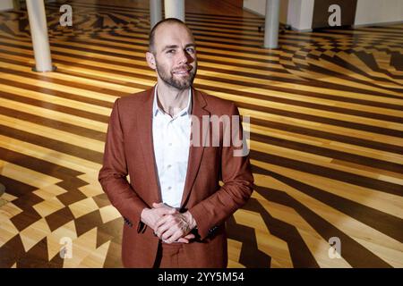 Brüssel, Belgien Dezember 2024. Der neu gewählte Vorsitzende der flämischen Ökologen-Partei Groen posiert für den Fotografen am Donnerstag, den 19. Dezember 2024 in Brüssel. BELGA FOTO HATIM KAGHAT Credit: Belga News Agency/Alamy Live News Stockfoto