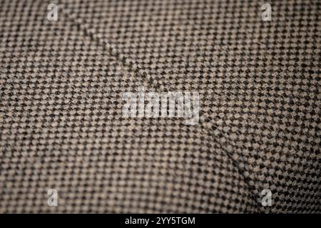 Grau grobe Gewebe Textur, Muster Stockfoto