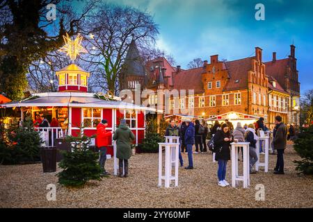 Weihnachtsmarkt am Bergedorfer Schloss, Bergedorf, Hamburg, Deutschland, Europa *** Weihnachtsmarkt im Bergedorfer Schloss, Bergedorf, Hamburg, Deutschland, Europa Stockfoto