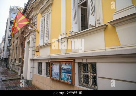 Außenansicht des Gebäudes der Botschaft von Nordmazedonien in Belgrad, Serbien 19.03.2021 Stockfoto