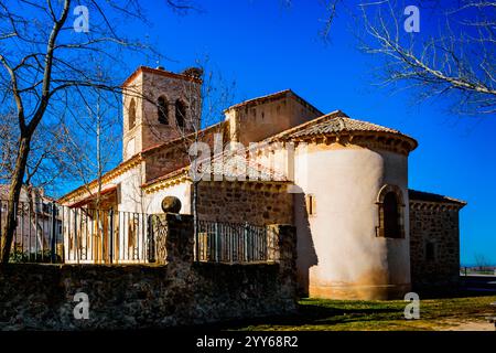 San Nicolás de Bari Chuch. Torrecaballeros, Segovia, Castilla y León, Spanien, Europa Stockfoto