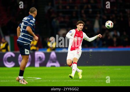 Amsterdam, Niederlande. Dezember 2024. AMSTERDAM, 19.12.2024, Johan Cruijff Arena, Saison 2024/2025, TOTO KNVB Beker Football zwischen Ajax und SC Telstar, Ajax Spieler Ahmetcan Kaplan Credit: Pro Shots/Alamy Live News Stockfoto
