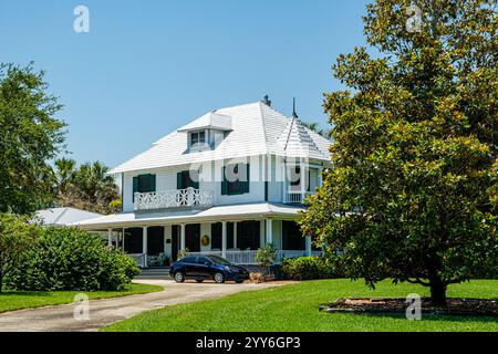 Krueger House, Burn Brae Plantation, SE Ocean Boulevard, Stuart, Florida Stockfoto