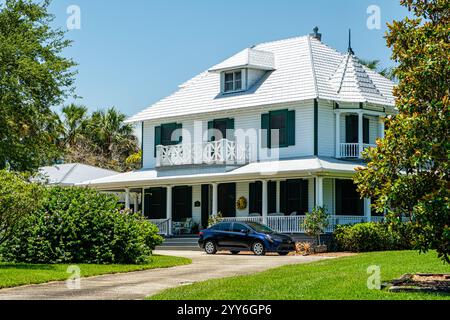 Krueger House, Burn Brae Plantation, SE Ocean Boulevard, Stuart, Florida Stockfoto