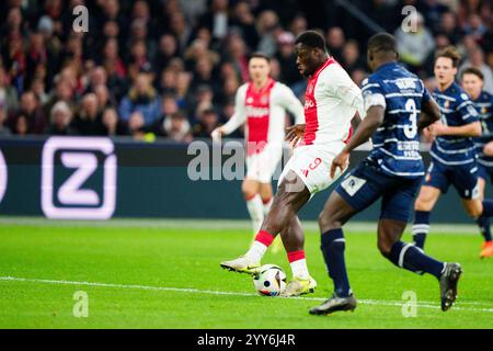 Amsterdam, Niederlande. Dezember 2024. AMSTERDAM, 19.12.2024, Johan Cruijff Arena, Saison 2024/2025, TOTO KNVB Beker Football zwischen Ajax und SC Telstar, Ajax Spieler Brian Brobbey Credit: Pro Shots/Alamy Live News Stockfoto