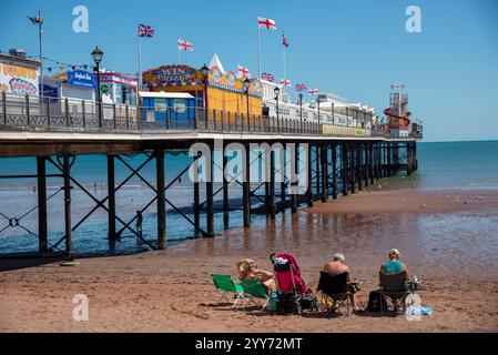 pier in Paignton, England Stockfoto