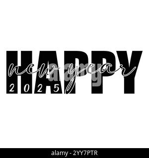 Frohe Neujahrsvektor, Neujahrsgrüße Stock Vektor