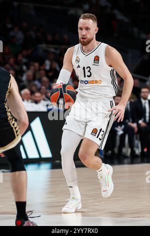 Dzanan Musa von Real Madrid während des Basketballspiels der Turkish Airlines zwischen Real Madrid und AS Monaco am 19. Dezember 2024 im Wizink Center in Madrid Stockfoto