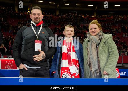 Amsterdam, Niederlande. Dezember 2024. AMSTERDAM, 19.12.2024, Johan Cruijff Arena, Saison 2024/2025, TOTO KNVB Beker Football zwischen Ajax und SC Telstar, 2:0, Winnaars VriendenLoterij Credit: Pro Shots/Alamy Live News Stockfoto