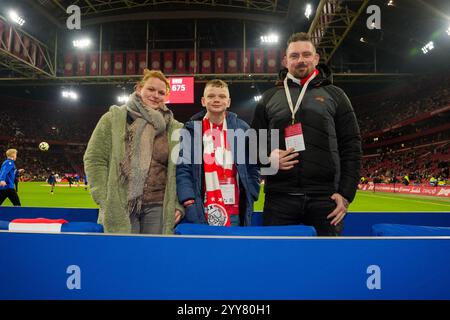Amsterdam, Niederlande. Dezember 2024. AMSTERDAM, 19.12.2024, Johan Cruijff Arena, Saison 2024/2025, TOTO KNVB Beker Football zwischen Ajax und SC Telstar, 2:0, Winnaars VriendenLoterij Credit: Pro Shots/Alamy Live News Stockfoto
