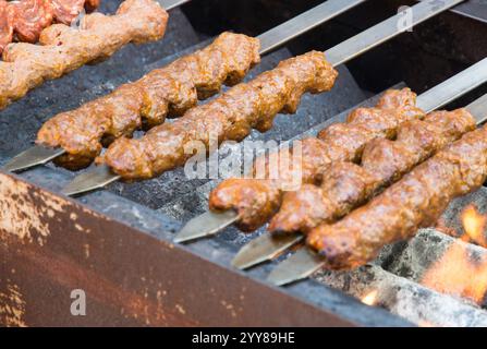 Traditioneller orientalischer adana-Kebab Stockfoto