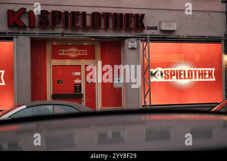 Spielothek Spielothek Logo an Hauswand *** Casino Casino Logo an der Hauswand Stockfoto