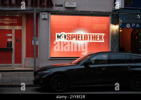 Spielothek Spielothek Logo an Hauswand *** Casino Casino Logo an der Hauswand Stockfoto