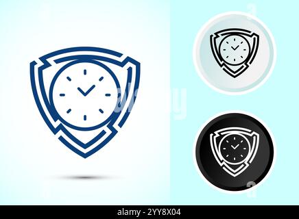 Langlebige Icon-Design-Illustration. Strapazierfähigkeits-Symbol. Steht für Langlebigkeit Stock Vektor