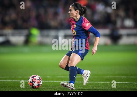 Aitana BONMATI von Barcelona während der UEFA Womenâ Champions League, Gruppe D, Fußballspiel zwischen dem FC Barcelona und Manchester City FC am 18. Dezember 2024 bei Estadi Olimpic Lluis Companys in Barcelona, Spanien Stockfoto