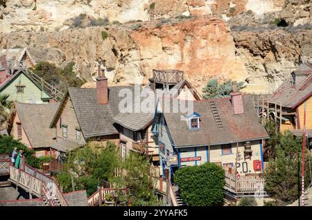 Popeye Village, Triq Tal-Prajjet, Il-Mellieħa, Malta, Europa Stockfoto