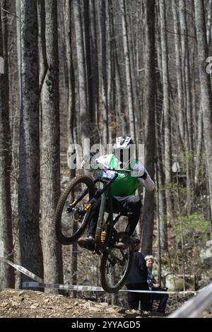 Tennessee National Windrock Downhill 2024 in Oliver Springs, Tennessee, USA, gesponsert von RedBull Stockfoto