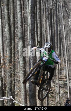 Tennessee National Windrock Downhill 2024 in Oliver Springs, Tennessee, USA, gesponsert von RedBull Stockfoto