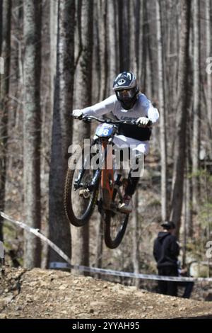 Tennessee National Windrock Downhill 2024 in Oliver Springs, Tennessee, USA, gesponsert von RedBull Stockfoto