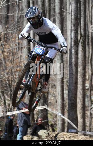 Tennessee National Windrock Downhill 2024 in Oliver Springs, Tennessee, USA, gesponsert von RedBull Stockfoto