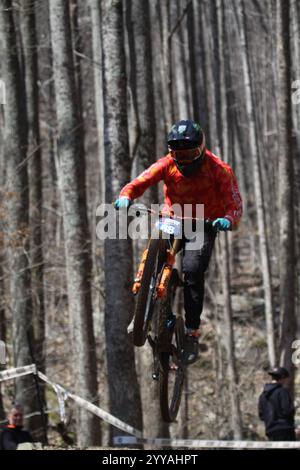 Tennessee National Windrock Downhill 2024 in Oliver Springs, Tennessee, USA, gesponsert von RedBull Stockfoto