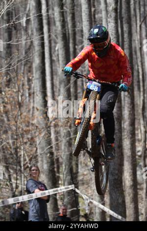 Tennessee National Windrock Downhill 2024 in Oliver Springs, Tennessee, USA, gesponsert von RedBull Stockfoto
