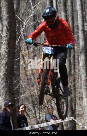 Tennessee National Windrock Downhill 2024 in Oliver Springs, Tennessee, USA, gesponsert von RedBull Stockfoto