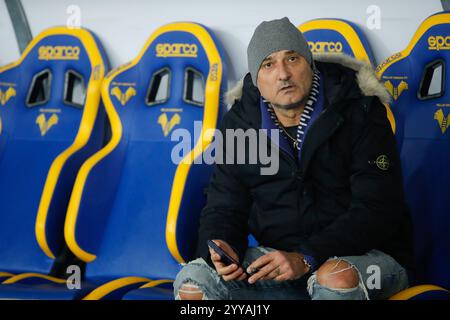Marcantonio Bentegodi, Verona, Italien. Dezember 2024. Serie A Fußball, Hellas Verona gegen AC Milan; Maurizio Setti presidente Hellas Verona Credit: Action Plus Sports/Alamy Live News Stockfoto