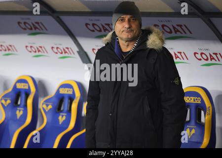 Marcantonio Bentegodi, Verona, Italien. Dezember 2024. Serie A Fußball, Hellas Verona gegen AC Milan; Maurizio Setti presidente Hellas Verona Credit: Action Plus Sports/Alamy Live News Stockfoto