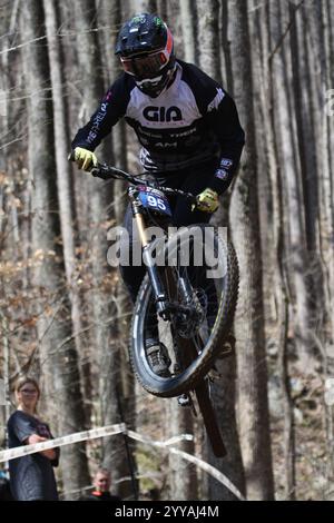 Tennessee National Windrock Downhill 2024 in Oliver Springs, Tennessee, USA, gesponsert von RedBull Stockfoto