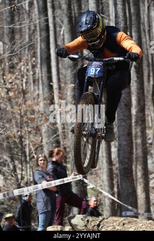 Tennessee National Windrock Downhill 2024 in Oliver Springs, Tennessee, USA, gesponsert von RedBull Stockfoto