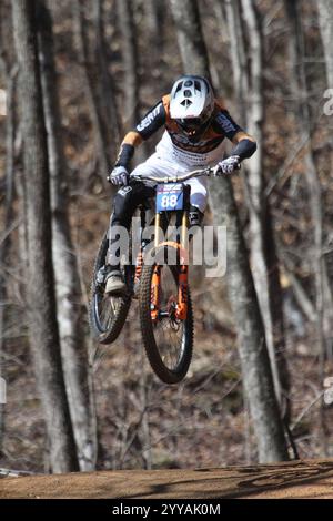 Tennessee National Windrock Downhill 2024 in Oliver Springs, Tennessee, USA, gesponsert von RedBull Stockfoto