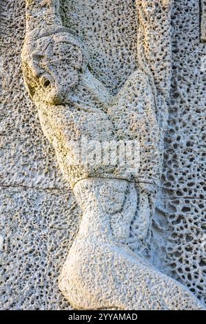 Ehemaliges Denkmal für die Gefallenen des Franco-Regimes, heute in Denkmal für die Gefallenen des Spanischen Bürgerkriegs umbenannt, in Santander Stockfoto