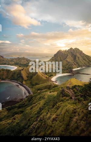Padar Island im Komodo Nationalpark Indonesien Stockfoto