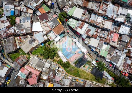 Comuna 13 in Medellin Kolumbien Stockfoto