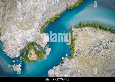 Rio Limay in der Nähe von San Carlos de Bariloche Argentinien Stockfoto