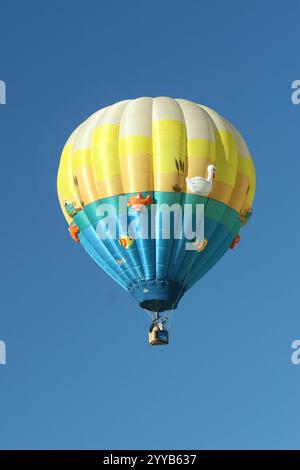 Heißluftballonfahrt über Albuquerque New Mexico Stockfoto