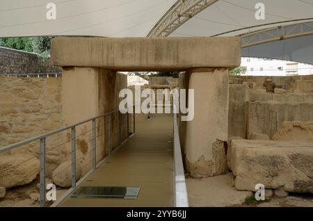 Tempel von Tarscen - Ħal Tarxien, Malta, Europa Stockfoto