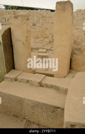 Tempel von Tarscen - Ħal Tarxien, Malta, Europa Stockfoto