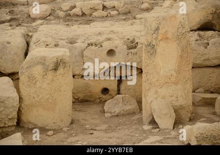 Tempel von Tarscen - Ħal Tarxien, Malta, Europa Stockfoto