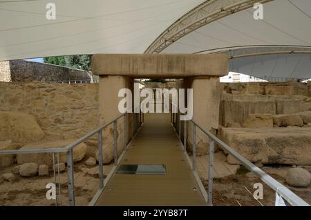 Tempel von Tarscen - Ħal Tarxien, Malta, Europa Stockfoto