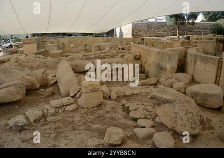 Tempel von Tarscen - Ħal Tarxien, Malta, Europa Stockfoto