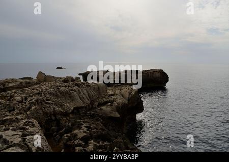 Blue Hole, Triq Il Gebla Tal General, San Lawrenz, Gozo, Malta, Europa Stockfoto